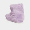 Chaussons bottines Reine des neiges mauve fille