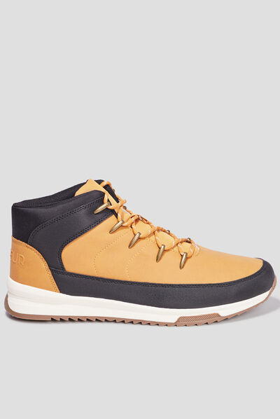 Bottines à lacets Trappeur Boki jaune homme