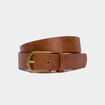 Ceinture lisse camel femme