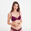 Soutien-gorge push up dentelle rouge femme