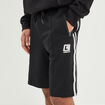 Short jogging droit &eacute;lastiqu&eacute; Liberto noir homme