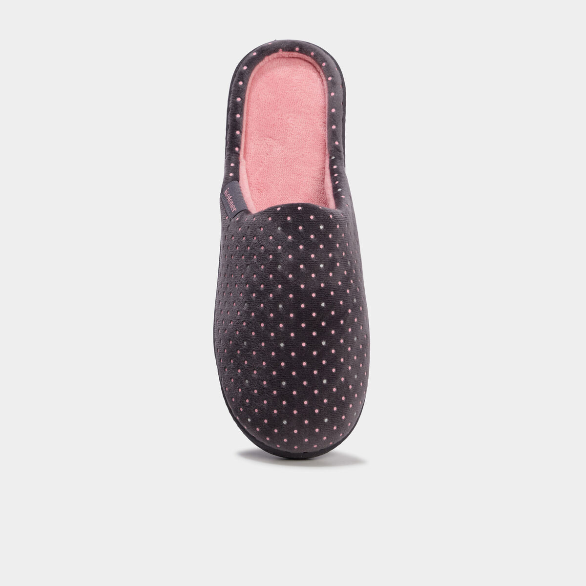 Chaussons mules Isotoner rose femme