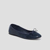 Ballerines plates iris&eacute;es bleu femme