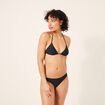 Haut maillot de bain forme triangle noir femme