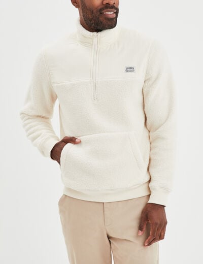 Sweat camionneur polaire Creeks blanc homme