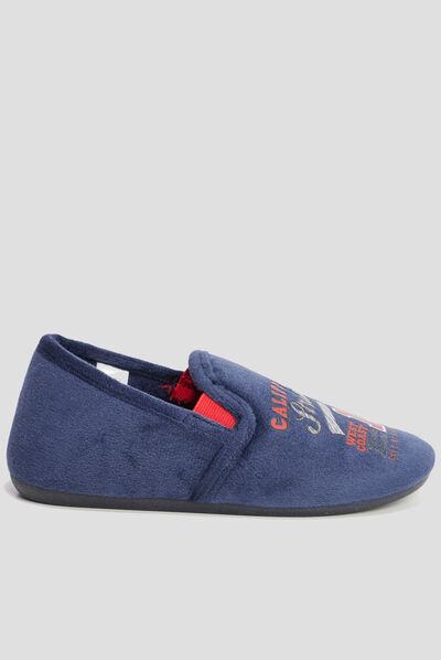 Chaussons Creeks motif California bleu marine garçon