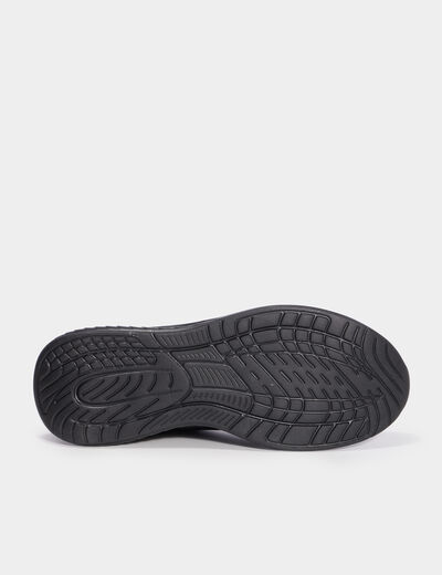 Baskets running à scratchs noir homme