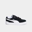 Baskets basses &agrave; lacets en cuir Puma noir gar&ccedil;on