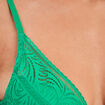 Soutien-gorge foulard push up dentelle vert menthe femme