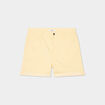 Short en jean slim coton stretch creme femme