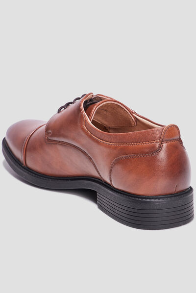 Derbies lacées marron homme