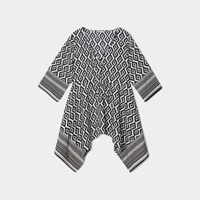 tunique droite asymetrique ecru femmegt Tunique droite asymétrique ecru femme grande taille