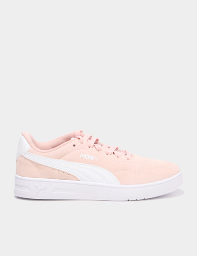 Tennis en cuir Puma Court Lally SD rose femme