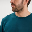 Sweat molleton col rond bleu canard homme