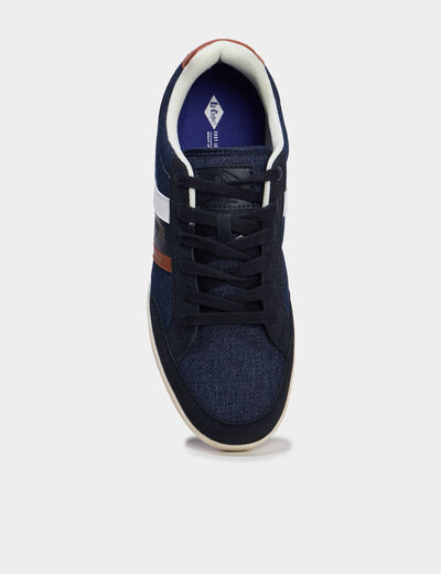 Tennis basses en toile Lee Cooper bleu marine homme