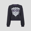 Sweat manches longues AC/DC noir femme