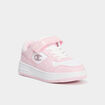 Baskets &agrave; scratchs Champion RD18 LOW rose pastel fille