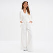 Veston sans manches blanc femme