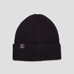Bonnet tricot&eacute; noir mixte