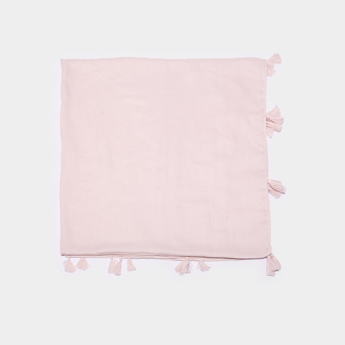 Foulard &agrave; pompons sable femme