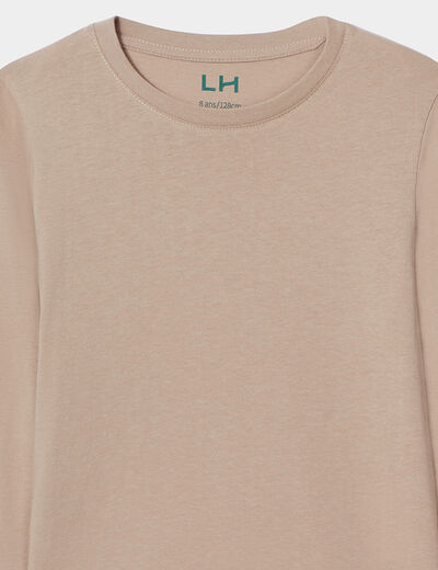 T-shirt manches longues gris foncé garçon