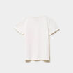 T-shirt manches courtes coton ivoire fille