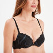 Soutien-gorge forme corbeille paddé noir femme