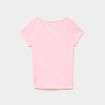 Ensemble pyjama short et t-shirt coton rose fluo fille
