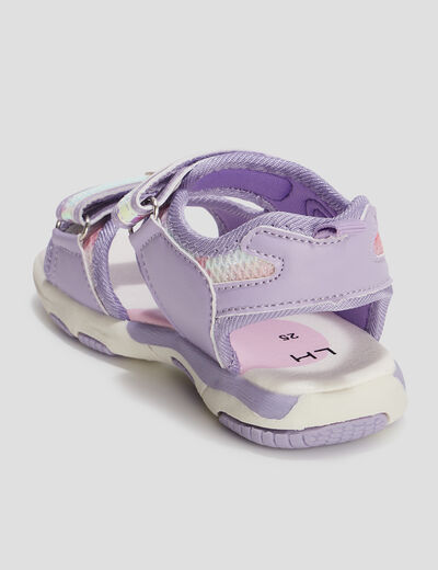Sandales à scratchs multicolore fille
