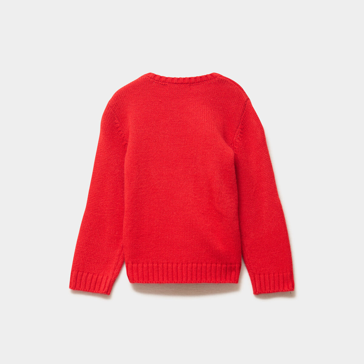 Pull de No&euml;l manches longues rouge b&eacute;b&eacute; gar&ccedil;on