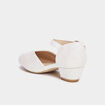 Babies à talons paillettes blanc fille