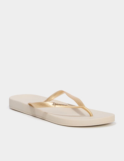 Tongs Ipanema jaune or femme