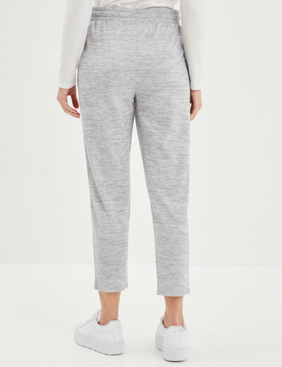 Pantalon jogging 7/8ème gris clair femme