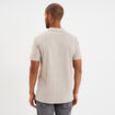Polo droit manches courtes coton gris homme