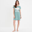 Chemise de nuit coton Aristochats Marie bleu gris femme
