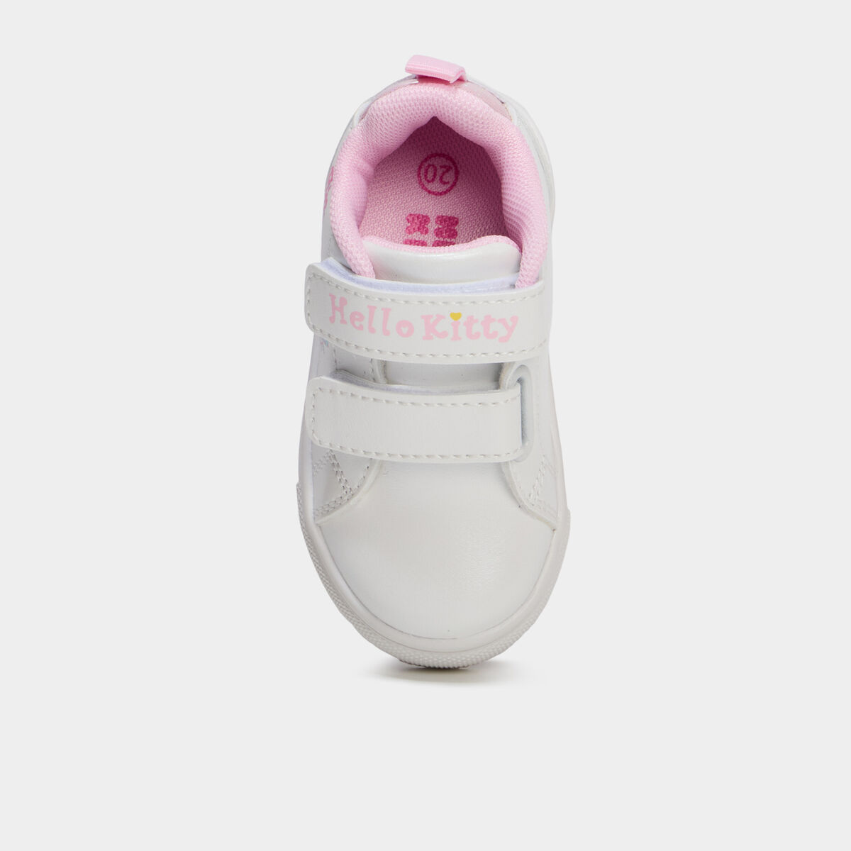 Baskets &agrave; scratchs Hello Kitty blanc b&eacute;b&eacute; fille