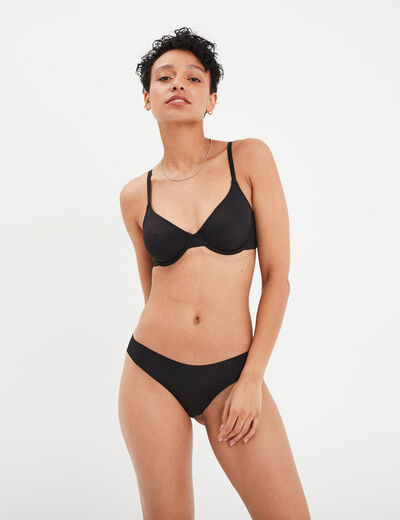 Soutien-gorge emboîtant ajustable noir femme