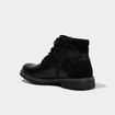 Bottines montantes zipp&eacute;es crant&eacute;es noir homme
