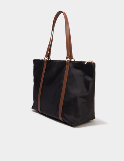Sac cabas avec anses noir femme