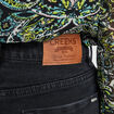 Jeans mom taille haute denim noir femme