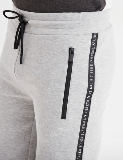 Short de jogging Liberto gris homme