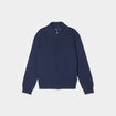 Gilet zippé col montant coton bleu marine garçon