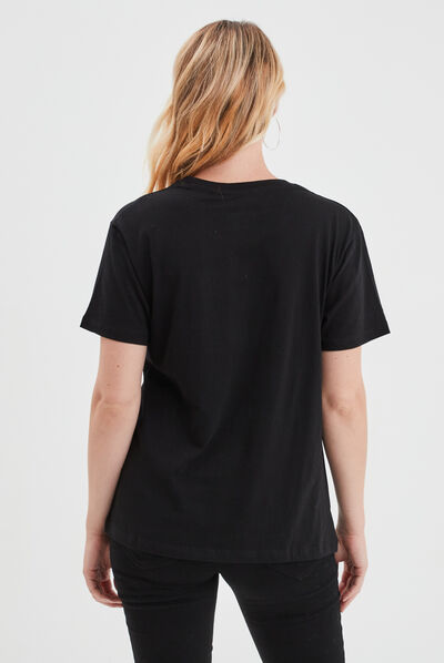 T-shirt Étrange noël Monsieur Jack Sally noir femme