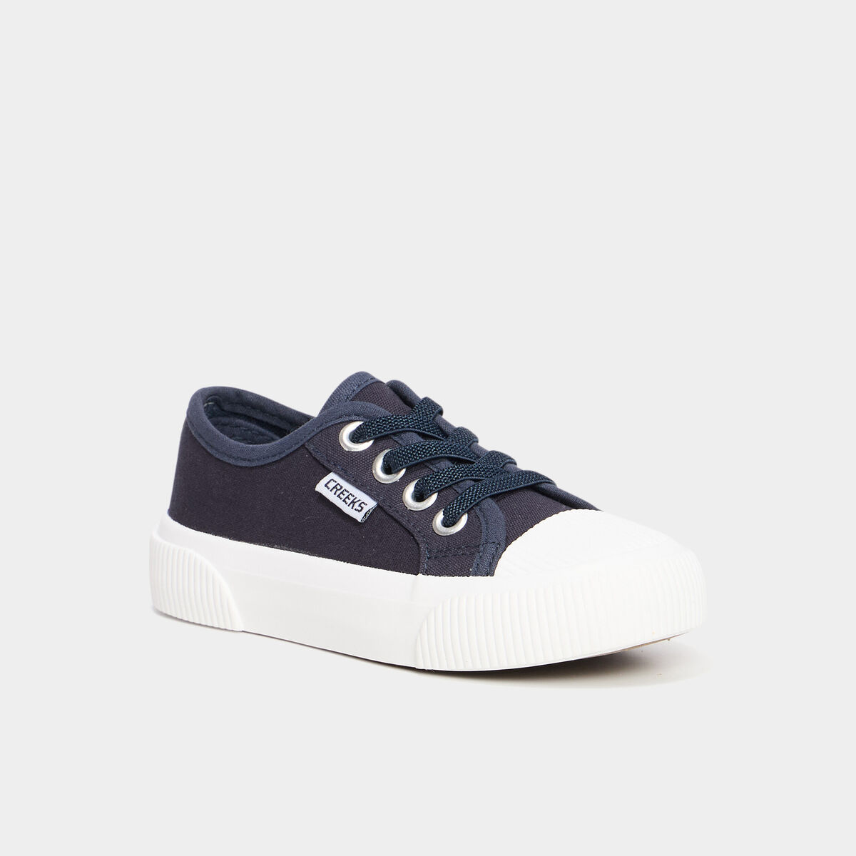 Tennis basses en toile bleu marine gar&ccedil;on
