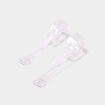 Bretelles transparentes soutien-gorge blanc femme