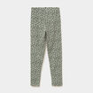 Legging taille &eacute;lastiqu&eacute;e coton vert kaki fille