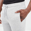 Short jogging molleton droit gris clair homme