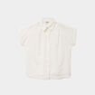 Chemise manches courtes coton blanc femme