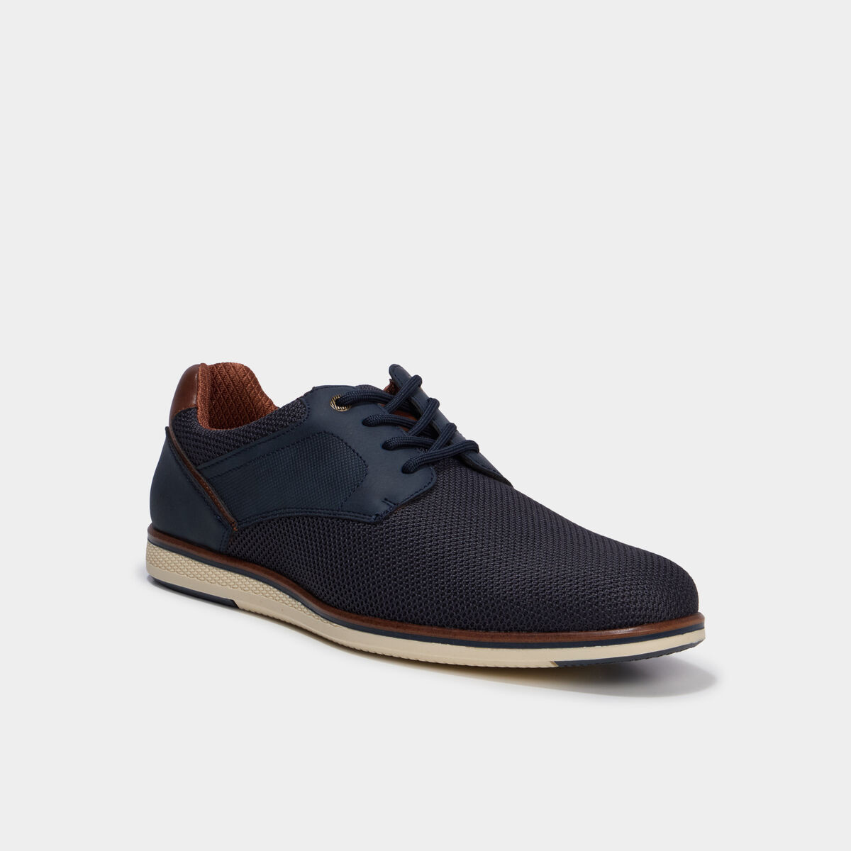 Derbies &agrave; lacets bout rond bleu marine homme