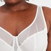Soutien-gorge corbeille microfibre Izold blanc femme grande taille